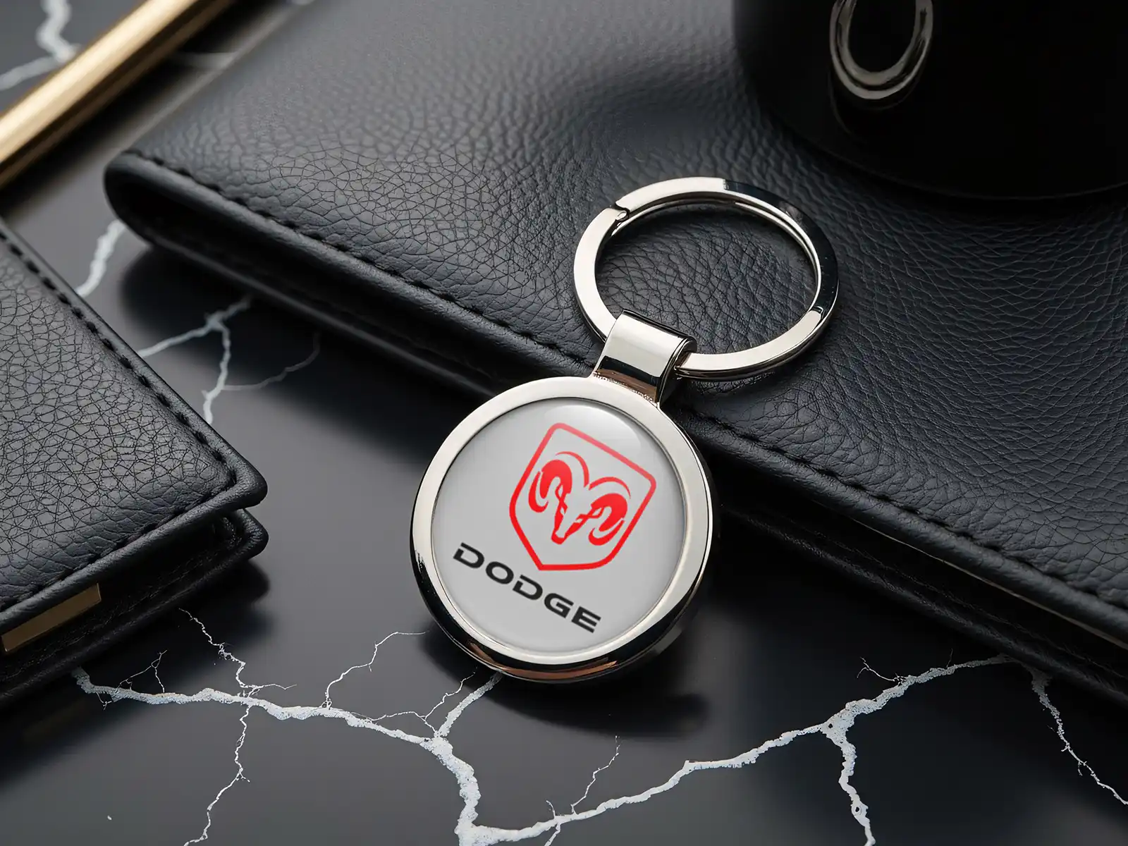 Dodge Porte-clés Image Style Métallisé Mаь